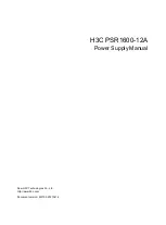 H3C PSR1600-12A Manual предпросмотр