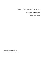 Preview for 1 page of H3C PSR1600B-12A-B User Manual