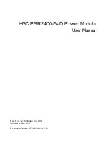 H3C PSR2400-54D User Manual preview