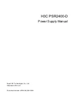 Preview for 1 page of H3C PSR2400-D Manual