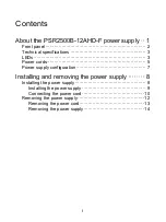 Preview for 3 page of H3C PSR2500B-12AHD-F Manual