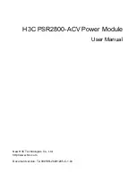 H3C PSR2800-ACV User Manual preview