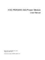 H3C PSR3000-54A User Manual preview