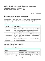 H3C PSR360-56A User Manual preview