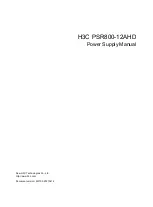 Предварительный просмотр 1 страницы H3C PSR800-12AHD Manual