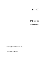 H3C RPS1000-A3 User Manual preview