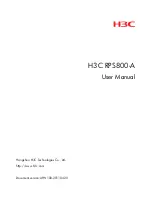 H3C RPS800-A User Manual preview