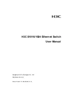 H3C S1016 User Manual preview