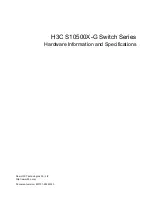 Предварительный просмотр 1 страницы H3C S10500X-G Series Hardware Information