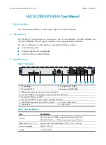 Preview for 1 page of H3C S12500 LST1LB1A1 Manual