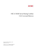 Preview for 1 page of H3C S12500 Series Reference