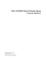 H3C S12500R Series Hardware Reference Manual preview