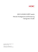 Предварительный просмотр 1 страницы H3C S3100V2-52TP Configuration Manual