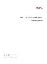 H3C S3100V2 Series Installation Manual preview