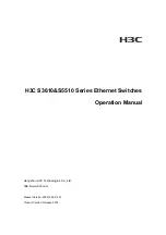 H3C S3610-28F Operation Manual предпросмотр