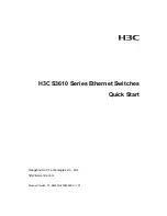 H3C S3610 Series Quick Start Manual preview