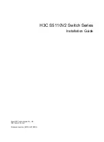 H3C S5110V2 Series Installation Manual предпросмотр