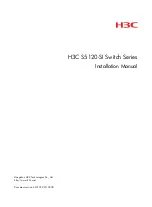 Предварительный просмотр 1 страницы H3C S5120-20P-SI Installation Manual