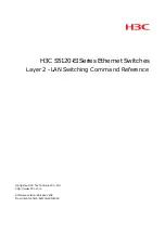 H3C S5120-EI Series Command Reference Manual предпросмотр