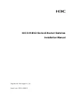 H3C S5120-EI Series Installation Manual предпросмотр