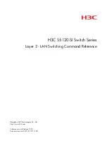 H3C S5120-SI Series Command Reference Manual preview