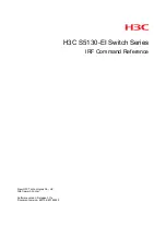 H3C S5130-EI Series Manual preview