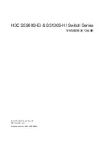 H3C S5130S-28C-HI Installation Manual предпросмотр