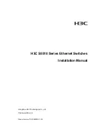 Preview for 1 page of H3C S5510 Series Installation Manual