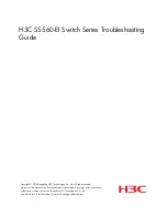 Preview for 1 page of H3C S5560-EI series Troubleshooting Manual