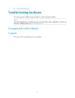 Preview for 9 page of H3C S5560-EI series Troubleshooting Manual