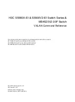 H3C S5560X-EI Series Command Reference Manual preview