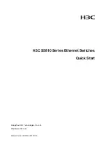 H3C S5810 Series Quick Start preview