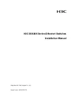 Предварительный просмотр 1 страницы H3C S5820X-28C Installation Manual