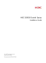 Предварительный просмотр 1 страницы H3C S5830 Series Installation Manual