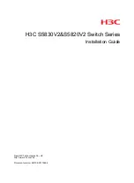 H3C S5830V2 series Installation Manual preview