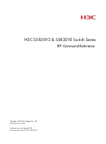 H3C S5830V2 series Irf Command Reference preview