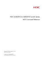 H3C S5830V2 series Mce Command Reference preview