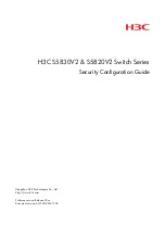 H3C S5830V2 series Security Configuration Manual preview