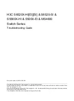 Preview for 1 page of H3C S6520X-HI Series Troubleshooting Manual