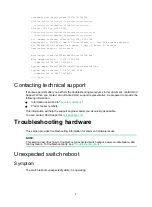 Preview for 8 page of H3C S6520X-HI Series Troubleshooting Manual