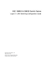 Предварительный просмотр 1 страницы H3C S6850 Series Configuration Manual