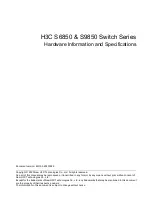 Предварительный просмотр 1 страницы H3C S6850 Series Manual