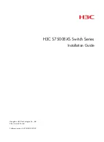 Предварительный просмотр 1 страницы H3C S7500E-XS Series Installation Manual