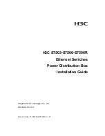 Preview for 1 page of H3C S7506 Installation Manual