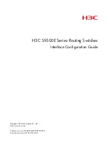H3C S9500E Series Interface Configuration Manual preview