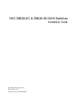 H3C S9820-8C-SAN Installation Manual preview
