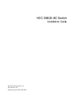 Предварительный просмотр 1 страницы H3C S9820-8C Installation Manual