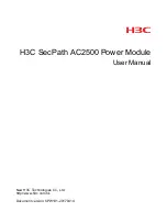 H3C SecPath AC2500 User Manual preview