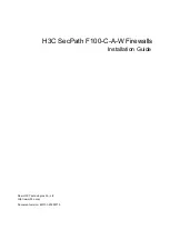 H3C SecPath F100-C-A-W Installation Manual предпросмотр