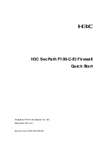 H3C SecPath F100-C-EI Quick Start Manual preview